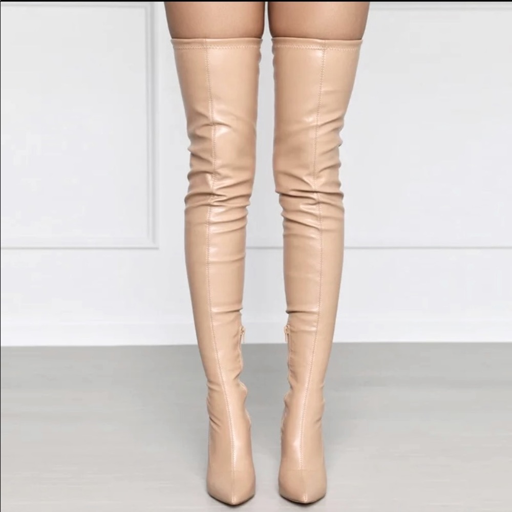 Thigh High Leather Boots
